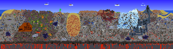 Map of Terraria seed 1337