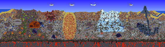 Map of Terraria seed 1372000623