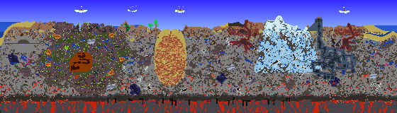 Map of Terraria seed 1412991414