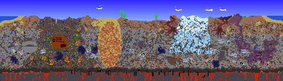 Map of Terraria seed 1513960330