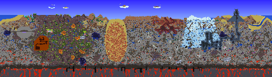 Map of Terraria seed 1537373932