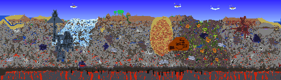 Map of Terraria seed 1718492778