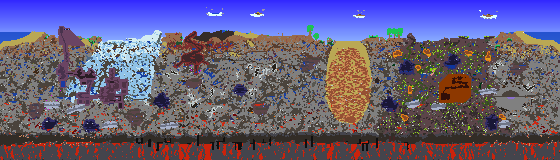 Map of Terraria seed 1816557681