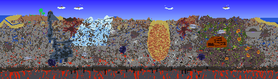 Map of Terraria seed 1913321551