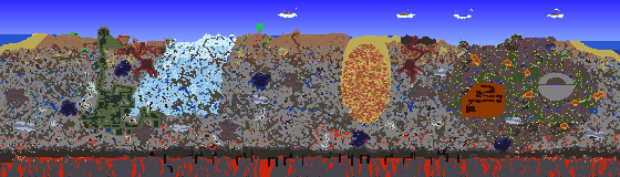 Map of Terraria seed 1942300601