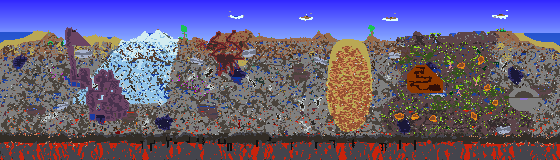Map of Terraria seed 1958778276