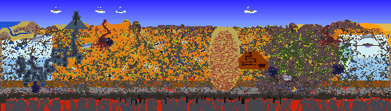 Map of Terraria seed 1002