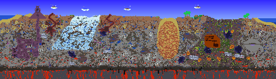 Map of Terraria seed 2