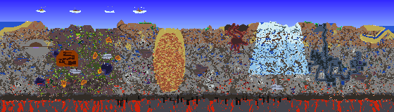 Map of Terraria seed 2024