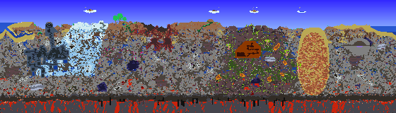 Map of Terraria seed 2026