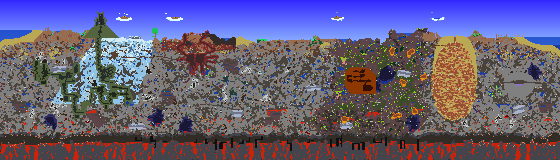 Map of Terraria seed 2100731923