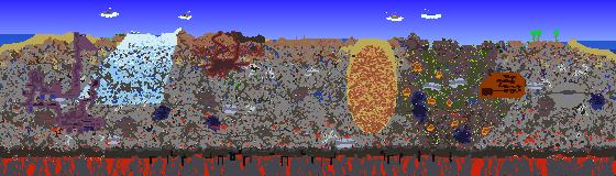 Map of Terraria seed 223886716