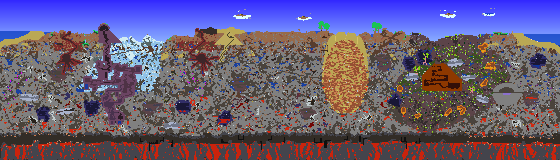 Map of Terraria seed 22544440