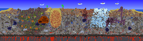 Map of Terraria seed 23093324