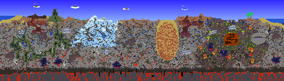 Map of Terraria seed 249659722
