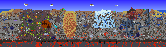 Map of Terraria seed 263549977