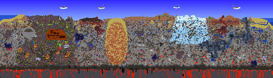 Map of Terraria seed 274614054