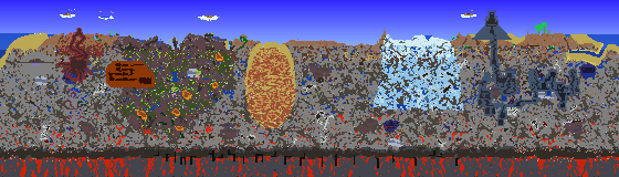 Map of Terraria seed 276989153