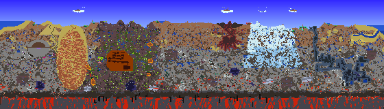 Map of Terraria seed 278409406