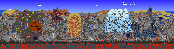 Map of Terraria seed 3926252