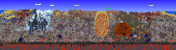 Map of Terraria seed 1004
