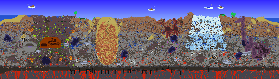 Map of Terraria seed 404964232
