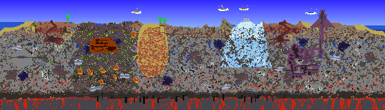 Map of Terraria seed 42