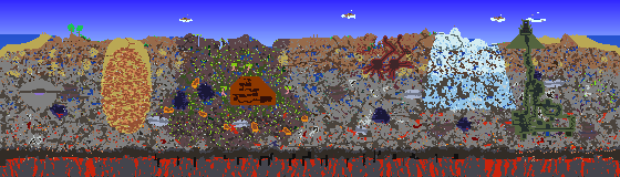 Map of Terraria seed 452638713