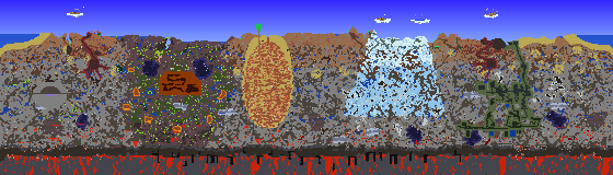 Map of Terraria seed 477509583