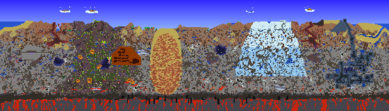 Map of Terraria seed 516128463