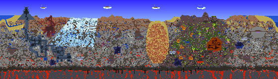 Map of Terraria seed 601047068