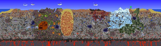 Map of Terraria seed 630870943