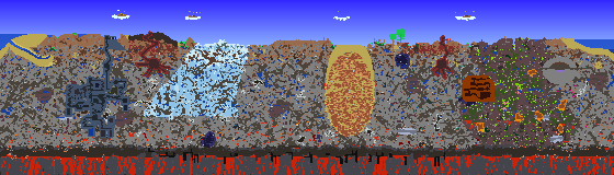 Map of Terraria seed 643489575