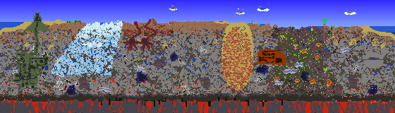 Map of Terraria seed 667835745