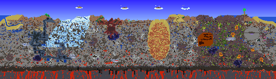 Map of Terraria seed 669836591