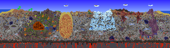 Map of Terraria seed 674493474
