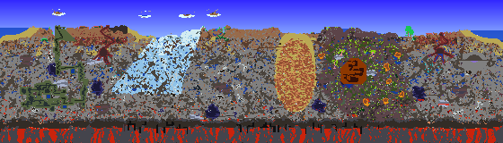 Map of Terraria seed 696143900