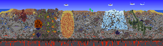 Map of Terraria seed 7