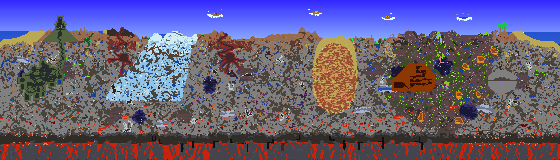 Map of Terraria seed 716453523