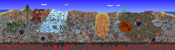 Map of Terraria seed 1.1.2.737622313 on 1.4.5