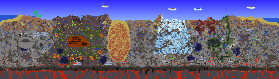 Map of Terraria seed 762529313