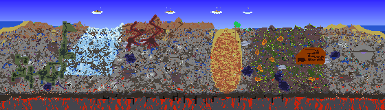 Map of Terraria seed 772487090