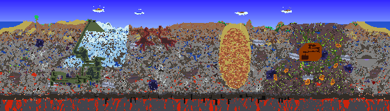 Map of Terraria seed 777