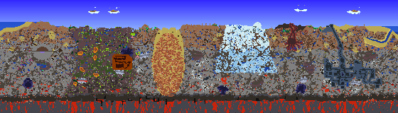 Map of Terraria seed 846318087