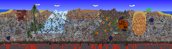 Map of Terraria seed 863273223