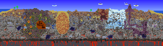 Map of Terraria seed 898777803