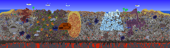 Map of Terraria seed 965098793