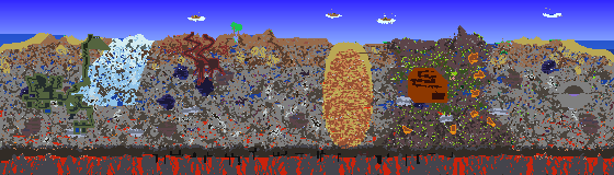 Map of Terraria seed minecraft