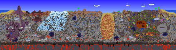 Map of Terraria seed relogic