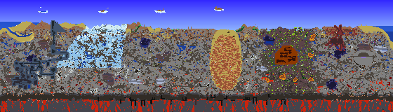 Map of Terraria seed test